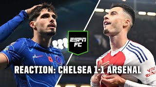 FULL REACTION ‘Scary’ Chelsea dent Arsenal’s title hopes 🔵🔴  ESPN FC [upl. by Birchard]