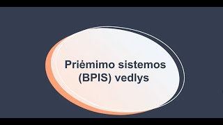 Priėmimo į profesinio mokymo įstaigas sistemos vedlys [upl. by Isej]