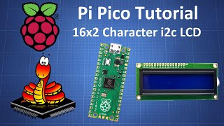 Raspberry Pi Pico Tutorial 16x2 LCD I2C Micropython [upl. by Furie677]