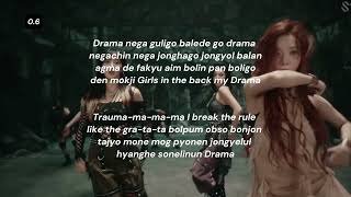 DRAMA AESPA FANMADE RAP PART TUTORIAL SLOW TO NORMAL SPEED  SIMPLIFIED LYRICS [upl. by Clarkin]