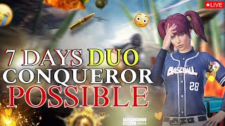 🛑 2 DAY  7 DAY DOU CONQUEROR POSSIBLE IN BGMI ProXmaNlive proxmanlive bgmilive pubgmobile [upl. by Pieter]