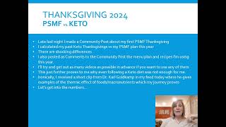 Thanksgiving 2024  PSMF vs Keto Menu Plan By the Numbers highprotein lowfat lowcarb [upl. by Enalb28]