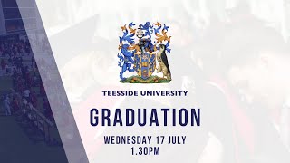 Teesside University Graduation Wednesday 17 July 2024  130pm [upl. by Adlemi]