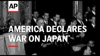 AMERICA DECLARES WAR ON JAPAN  SOUND [upl. by Anit]