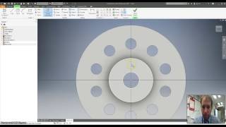 Using Circular Pattern on Inventor [upl. by Notsuj591]