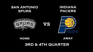 NBA 2K14 Gameplay San Antonio Spurs vs Indiana Pacers 3rd amp 4th Quarter [upl. by Uhayile500]