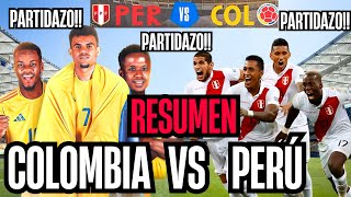 BUEN PARTIDO RESUMEN SELECCIÓN COLOMBIA VS PERÚ ELIMINATORIAS CONMEBOL 2024 [upl. by Enaasiali]