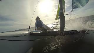 Flying a hull on the Hobie Wave [upl. by Darwin]