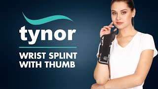 Tynor Wrist Splint with Thumb E44 for immobilization of wrist and thumb [upl. by Lambertson296]