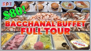 80 Dinner Buffet  Bacchanal at Caesars Palace [upl. by Eeznyl612]