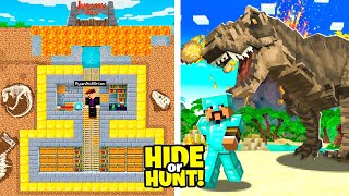 100 Players Compete in a Minecraft JURASSIC Hide or Hunt [upl. by Akeme353]