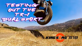 Testing out the TR1 Dual Sport Tire on the KingSong S18 [upl. by Pyne]