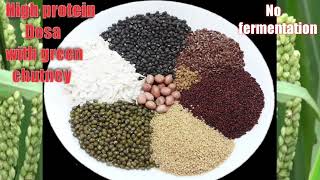 Healthy high proteinous multi millet dosa Best recipe for weight loss [upl. by Tomasine]