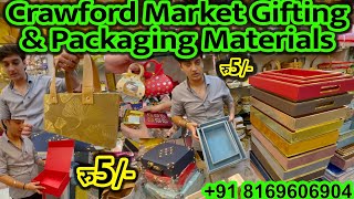 Crawford Market Mumbai Wedding Packing Items  Gift Packing Basket  Chocolate Box Wholesale Market [upl. by Natasha]