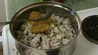 Making White Dragon Fruit Jam w Ginger [upl. by Ees]