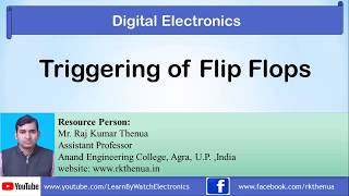 Triggering of Flip Flops  Digital Electronics by Raj Kumar Thenua Hindi [upl. by Atiluap138]