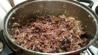 Bigos Staropolski Myśliwski  Polish Sauerkraut and Meat Stew  English subtitles przepis TV [upl. by Schlessinger]