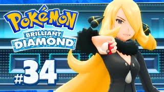 Pokemon Brilliant Diamond Part 34 CYNTHIA CHAMPION BATTLE Gameplay Walkthrough [upl. by Uy546]