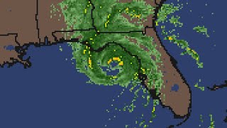 Various Radar Animations of Major Hurricane Helene 2024 [upl. by Rezal924]