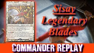 Sisay Legendary Blades Returns vs Oros Marchesa of the Black Rose Kresh the Bloodbraided EDH [upl. by Wightman779]