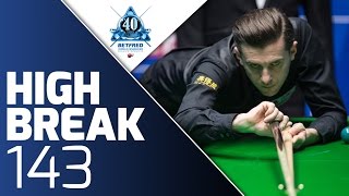 Mark Selby Unbelievable 143 Clearance [upl. by Ul]