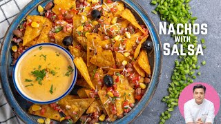 Nachos Cheese Sauce amp Mexican Salsa Recipe at Home  Italian Style Snacks  Cheesy Nachos [upl. by Boniface]