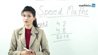 Best Speed Maths Techniques  Multiply 42X48 in just ONE second  Multiplication techniques [upl. by Artenra]