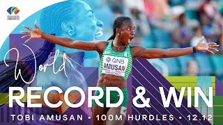 WORLD RECORD 1212 🇳🇬  Amusan wins 100m hurdles  World Athletics Championships Oregon 22 [upl. by Lotsirb721]