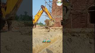 Chimney diwal foundation automobile jcbbackhoes shortvideo excavator jcb [upl. by Ehav]