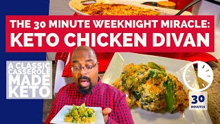 Keto Chicken Divan Casserole  A 30 Minute Meal [upl. by Sandry]