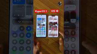 🔥HyperOS 2 VS iOS 18 hyperos2 ios18 viral ytshorts trending iphone xiaomi14series [upl. by Grimbly]