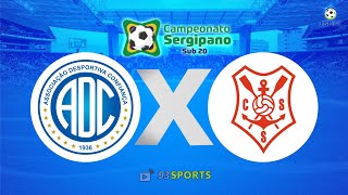 CONFIANÇA X SERGIPE  CAMPEONATO SERGIPANO SUB20 [upl. by Etezzil]