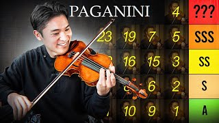 Ranking PAGANINI 24 Caprices 🎻 Difficulty Tier List [upl. by Wickham]