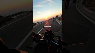 Sunset motorcycle ride above the clouds on famous Kotor Serpentine in Montenegro motorcycle travel [upl. by Notxap]