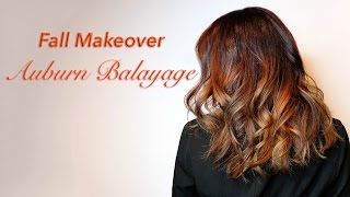 Fall Makeover Auburn Balayage  HAIR MAKEOVER  ARIBA PERVAIZ [upl. by Ajam]