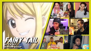 FAIRY TAIL OPENING 2  REACTION MASHUP😱 [upl. by Ahsilav591]