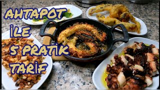 Ahtapot nasıl pişirilir Ahtapot ile 5 pratik tarif💯χταπόδι octopus [upl. by Cristiano]