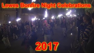 Lewes UK Bonfire Night Celebrations 2017 [upl. by Herrmann824]