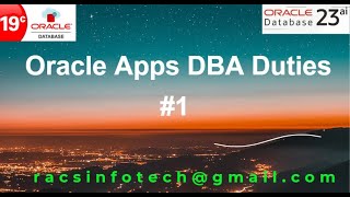 Oracle Apps DBA Duties and Apps DBA Course Index From Racsinfotech [upl. by Tammy526]