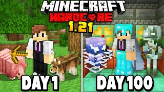 I Survived 100 Days in 121 Minecraft Hardcore [upl. by Patricia590]