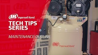 Daily Recip Compressor Maintenance  Ingersoll Rand Reciprocating Air Compressor [upl. by Unni]