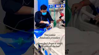 Ventilator patient Extubation procedure icushortvideoyutubeshorts [upl. by Enilhtak]