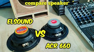 compare speaker elsound vs speaker acr 660 box miniscoop 6 inch mixer ashley [upl. by Lieno]