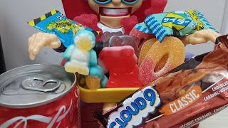 ASMR🏄‍♀️LETS PLAY COCA COLA PENGUINSc GUMMY RING GUMMY CLOUD9 CHOCOLATE BEAR GUMMYampCANDIESviral [upl. by Walliw]