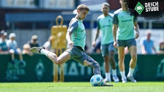 HansenAaröen vernascht Burke Kolke und Backhaus glänzen Die Highlights vom Werder BremenTraining [upl. by Yarezed249]