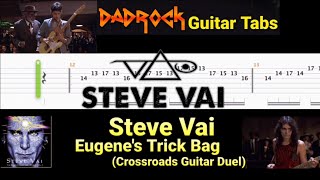 Eugenes Trick Bag Crossroads Guitar Solo  Steve Vai  Lead Guitar TABS Lesson [upl. by Sandro]