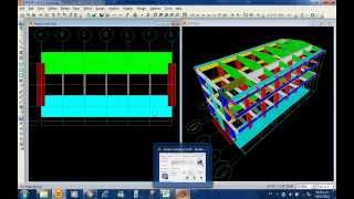 clase2 sap2000  modelado de modulo de colegio con cimentaciones elasticas [upl. by Eanad]