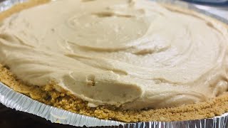 Quick and Easy Peanut Butter Pie  No Bake Dessert  Summer Pie Recipe [upl. by Catlin511]