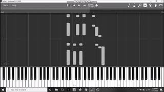 SalieriC Piano Concerto melody synthesia tutorial [upl. by Nwadal]