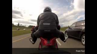 GOPRO Hero2 HD 720P Motorcycle Mounting Positions Test [upl. by Belier]